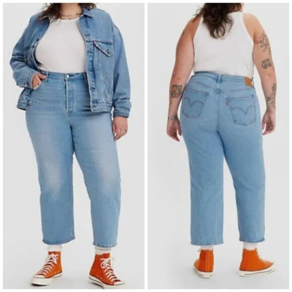 Levi's Ribcage Straight Leg Jeans Size 18W - Picture 10 of 10